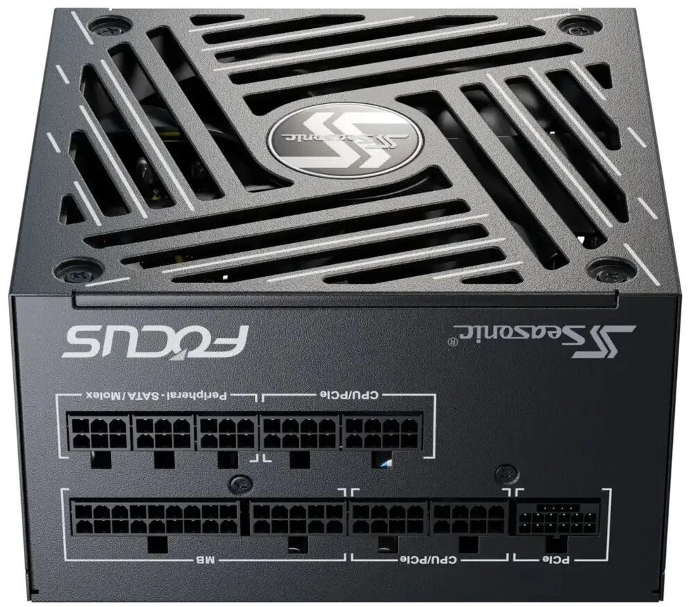 Seasonic Focus GX 80 PLUS Gold PSU, modular – 750 Watt, juodos spalvos
