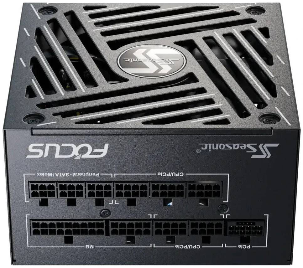 Seasonic Focus GX 80 PLUS Gold PSU, modular – 1000 Watt, juodos spalvos