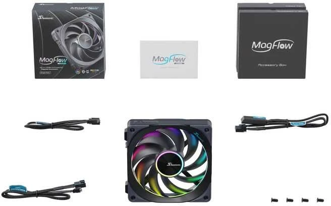 Seasonic MagFlow 1225 ARGB pilnas pakuotės komplektas