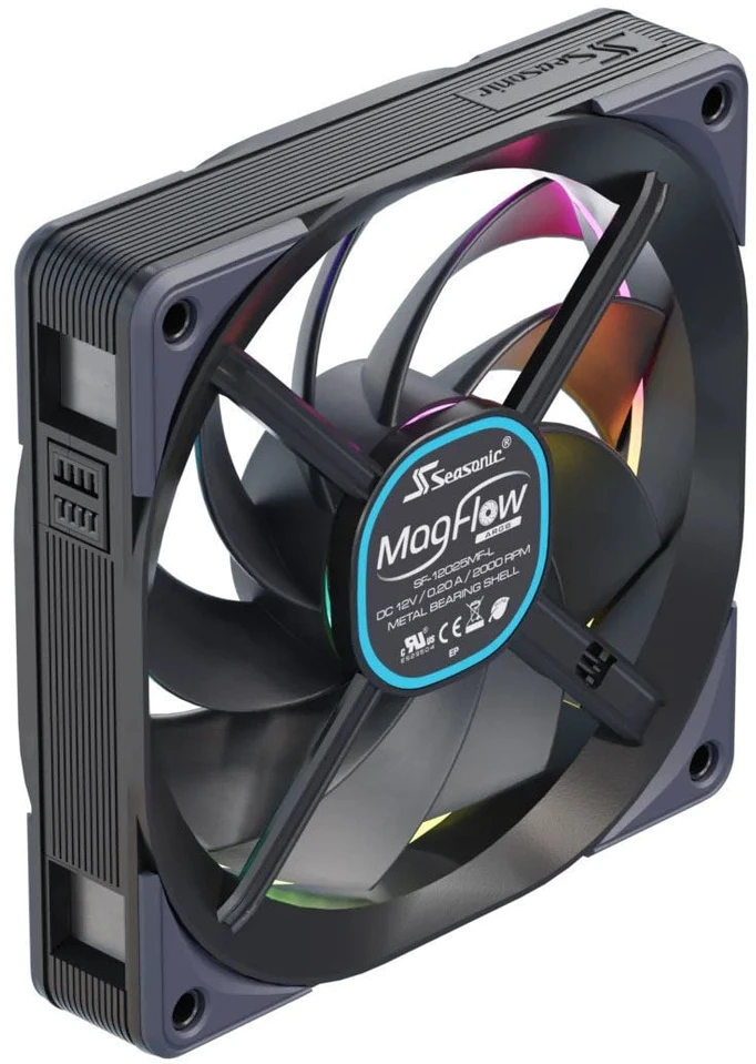 Seasonic MagFlow 1225 ARGB PWM korpuso ventiliatorius - 120mm