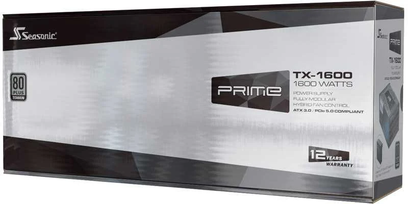 Seasonic Maitinimo blokas PRIME TX-1600 ATX 3.0, 80 PLUS Titanium sertifikatas