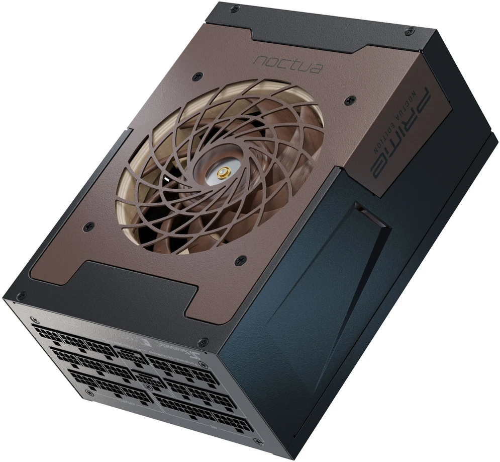 „Seasonic Prime TX-1600 Noctua Edition“ maitinimo šaltinis, „80 PLUS Titanium“, modulinis, ATX 3.1, PCIe 5.0 × 1600 vatų