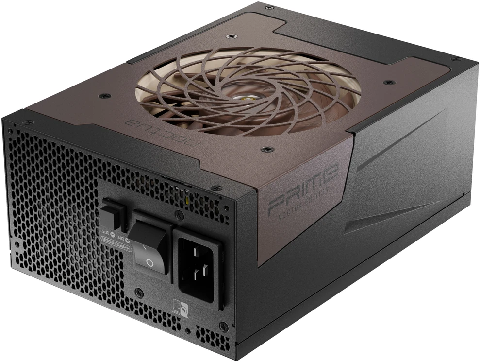 „Seasonic Prime TX-1600 Noctua Edition“ maitinimo šaltinis, „80 PLUS Titanium“, modulinis, ATX 3.1, PCIe 5.0 × 1600 vatų