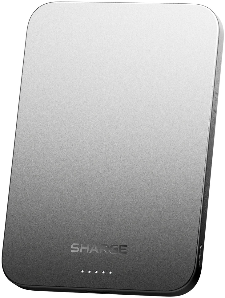 Rayovac SHARGE AeroMag Air Powerbank, 15W Qi2, 20W USB-C - 5.000mAh, juoda (YDD-AEROMAGAIR-M6)