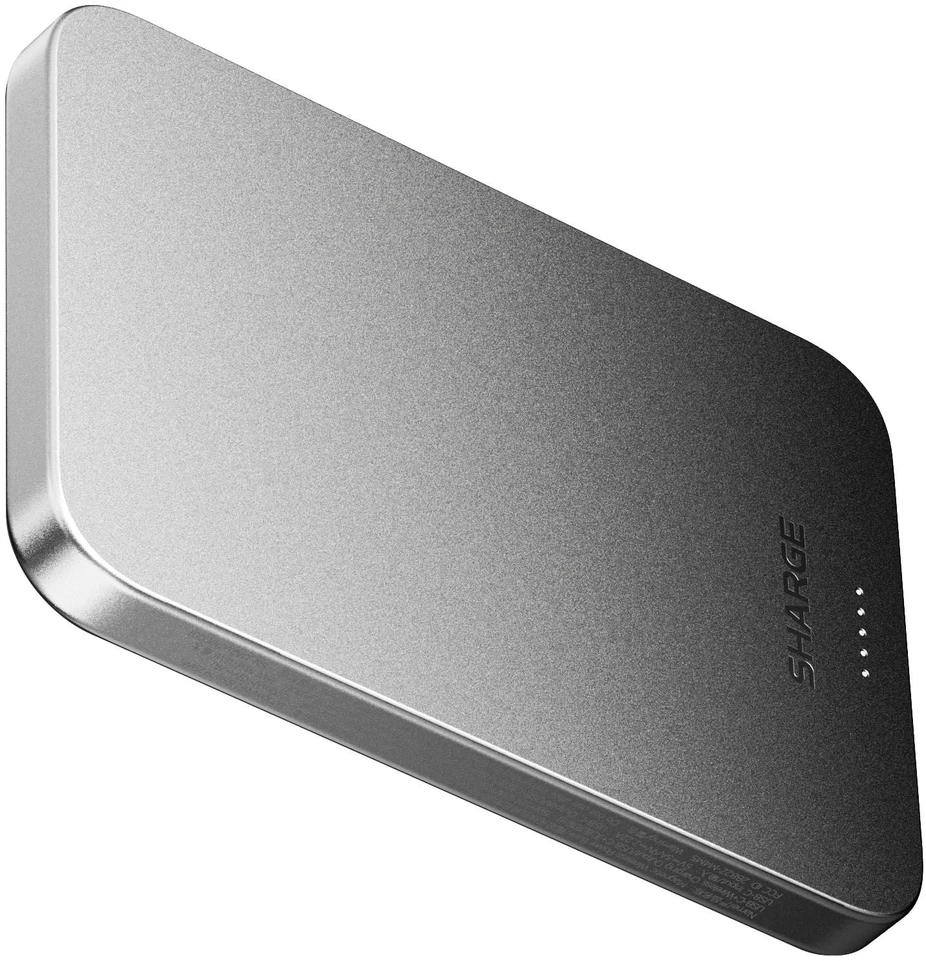 Rayovac SHARGE AeroMag Air Powerbank, 15W Qi2, 20W USB-C - 5.000mAh, juoda (YDD-AEROMAGAIR-M6)