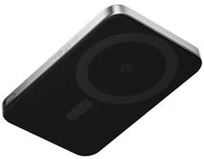 SHARGE AeroMag Air Powerbank, 15W Qi2, 20W USB-C - 5.000mAh, juodas