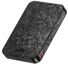 SHARGE CarbonMag 10K Powerbank, 10.000mAh, 15W Qi2, 20W USB-C - juodas