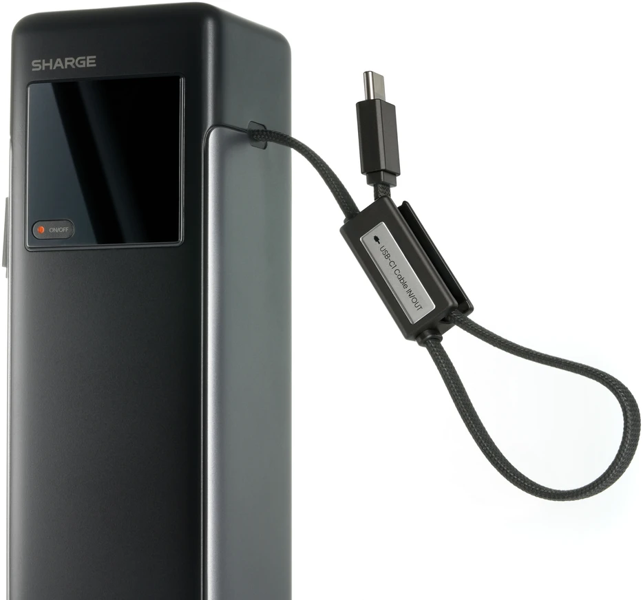 Rayovac SHARGE HyperTower 170 Powerbank, 25,000mAh, 170W, 4-in-1 - juodas (YDD-SG-170-YDCC-HEI)