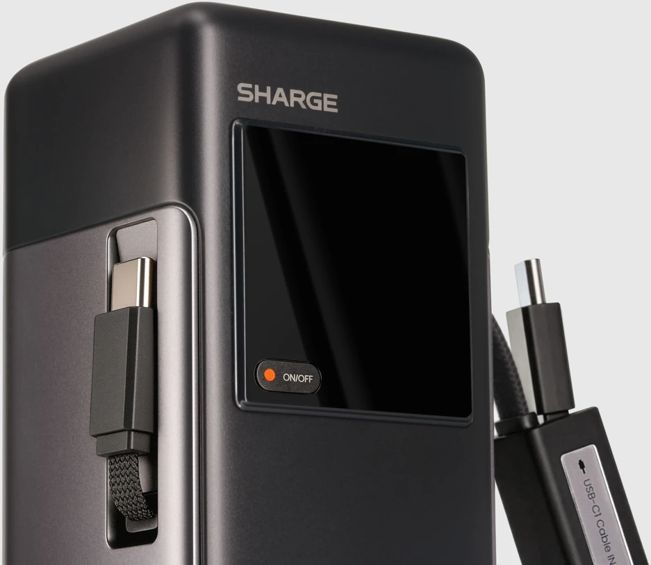 Rayovac SHARGE HyperTower 170 Powerbank, 25,000mAh, 170W, 4-in-1 - juodas (YDD-SG-170-YDCC-HEI)