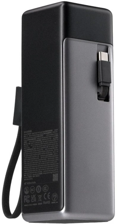 Rayovac SHARGE HyperTower 170 Powerbank, 25,000mAh, 170W, 4-in-1 - juodas (YDD-SG-170-YDCC-HEI)