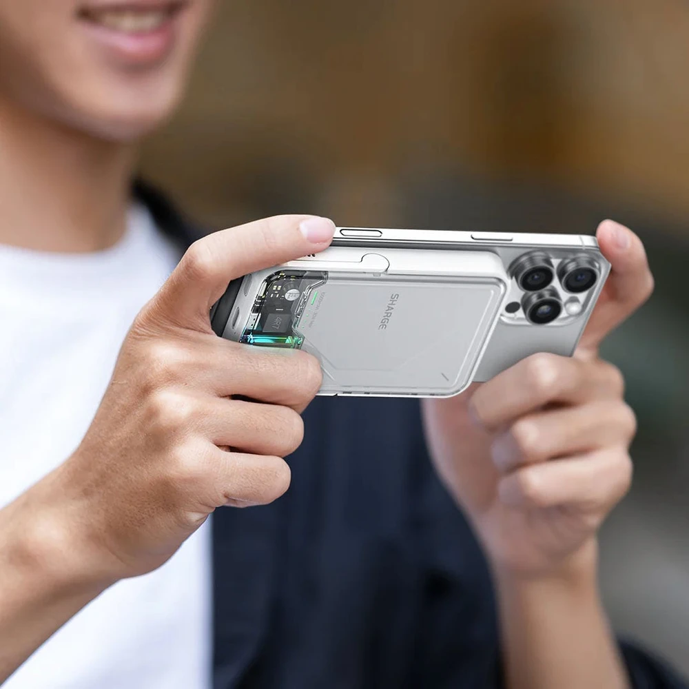 SHARGE ICEMAG 2 Powerbank, 10,000mAh, 15W Qi2, 30W USB-C - transparent