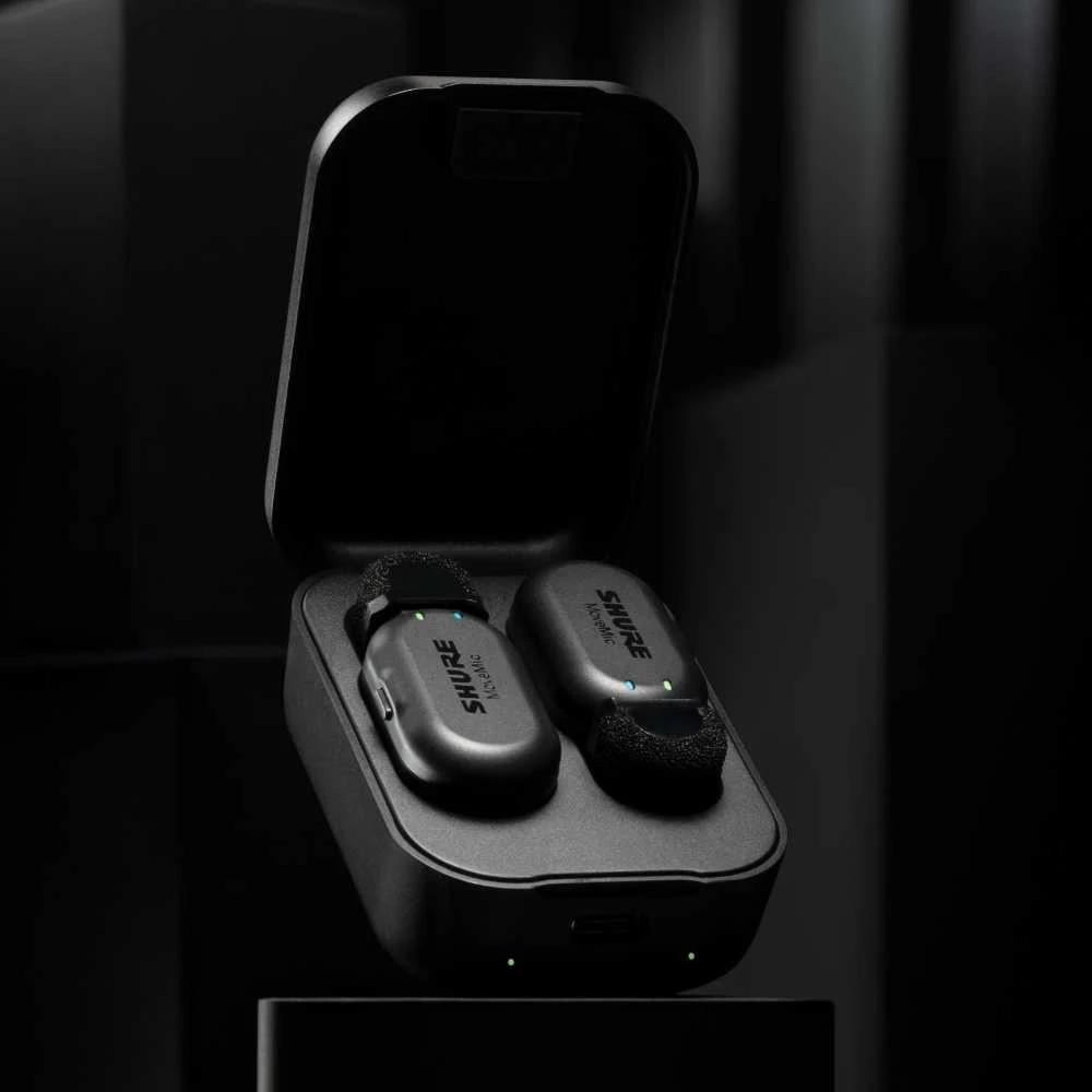 „Shure“ | „MoveMic“ dviejų kanalų belaidžiai prisegami mikrofonai | „Bluetooth“ | Triukšmo mažinimas