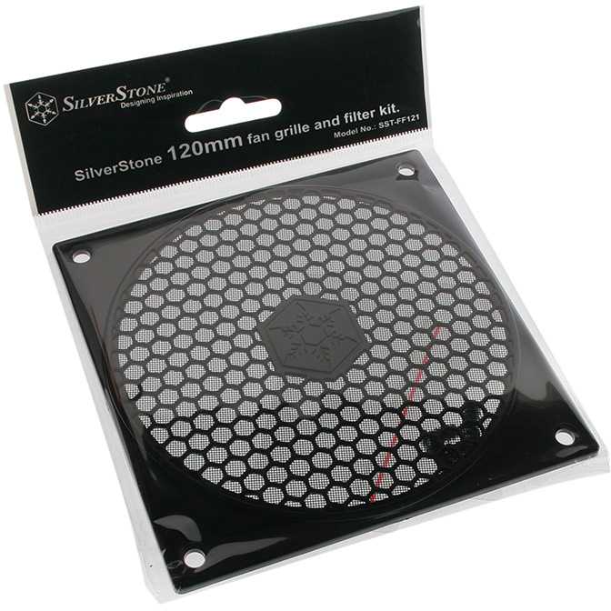SilverStone Fan grille SST-FF121B Juodas, 120 x 120 x 4.68 mm
