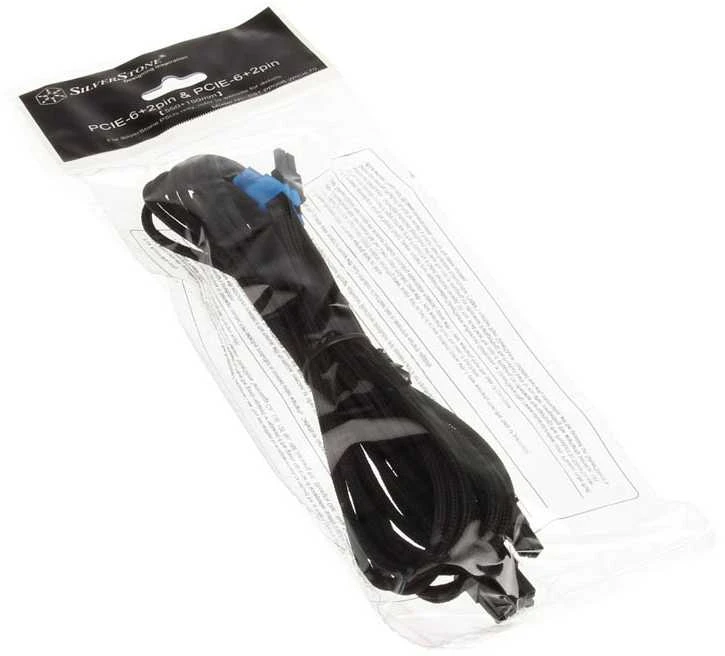 Silverstone 6+2-PCIe-Kabelis (2x) für modulare Netzteile - 550mm
