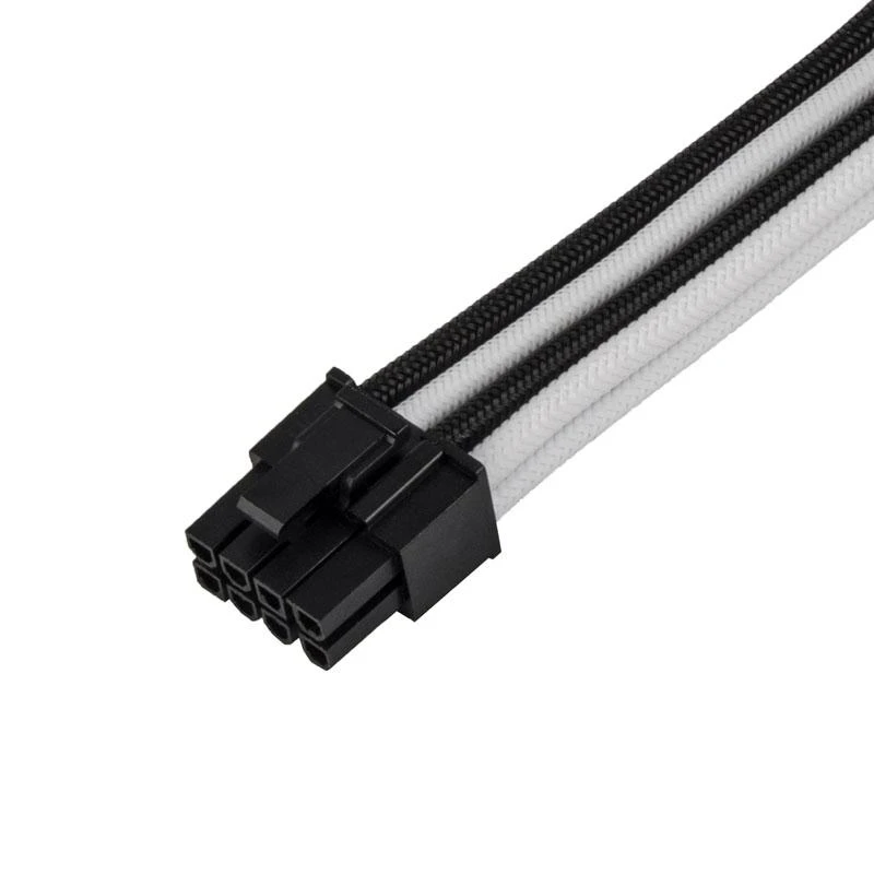 SilverStone PCIe ilginamasis laidas, 8-pin jungtis, juodai baltas