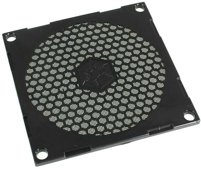 SilverStone ventiliatoriaus grotelės ir filtro komplektas SST-FF81B Juodas, 80 x 80 x 3,0 mm