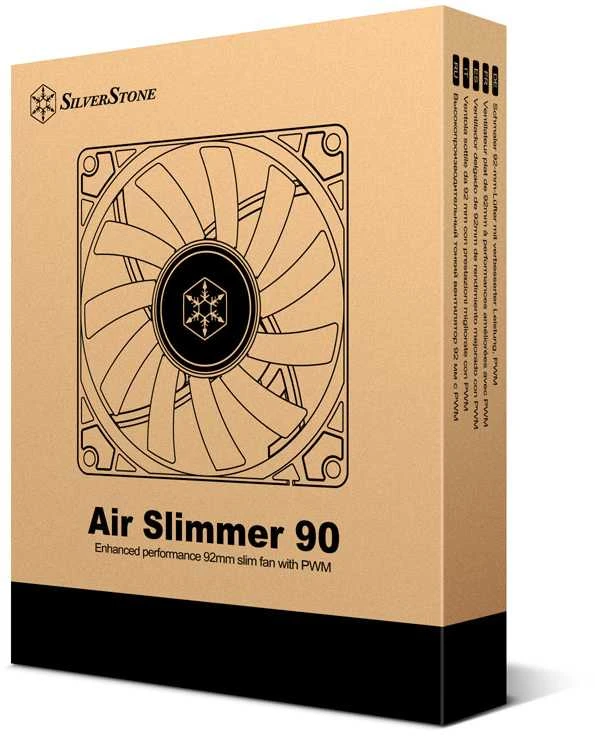 SilverStone Air Slimmer SST-AS90B Slim-korpuso ventiliatorius – 92mm, juodos spalvos