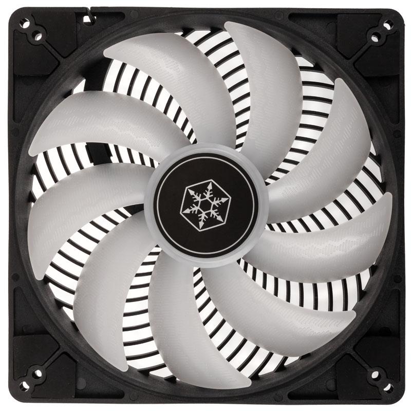 SilverStone AP184i-ARGB korpuso ventiliatorius, 180mm – juodos spalvos