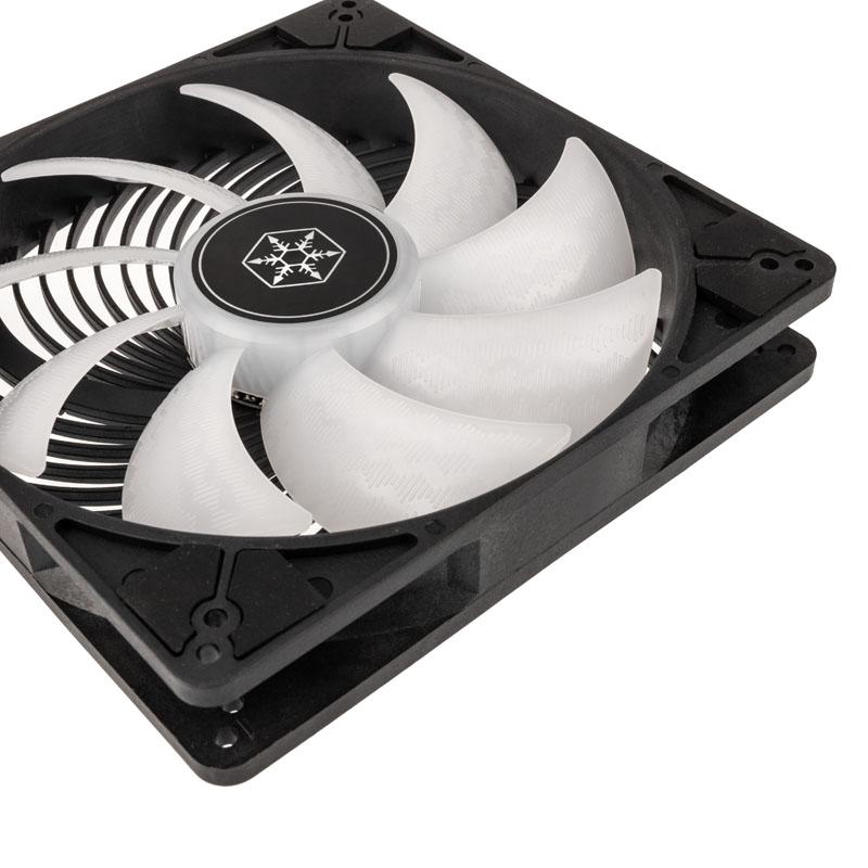 SilverStone AP184i-ARGB korpuso ventiliatorius, 180mm – juodos spalvos