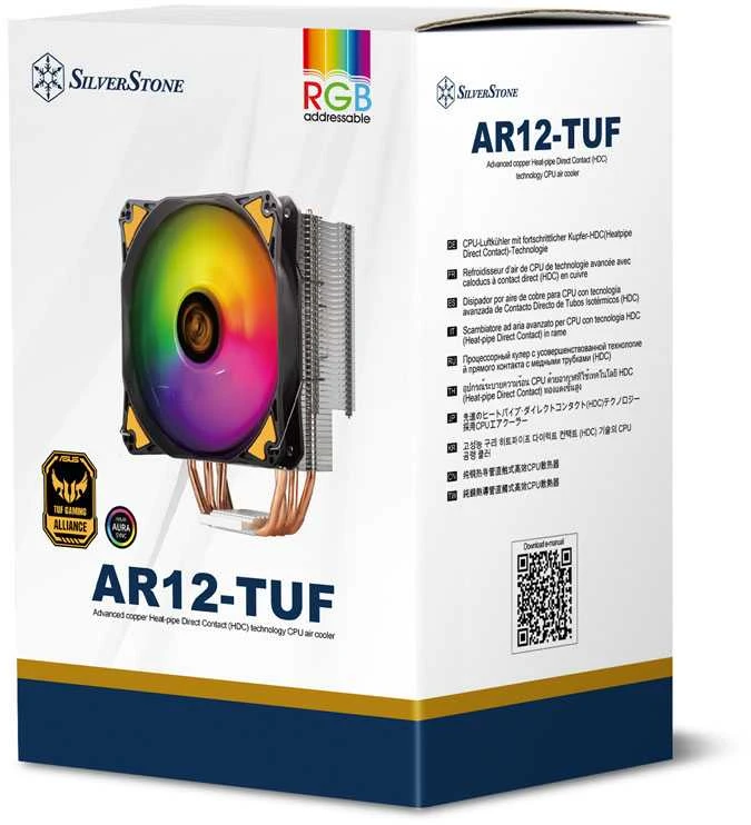 „SilverStone AR12–TUF“ procesoriaus aušintuvas, ARGB – 120 mm