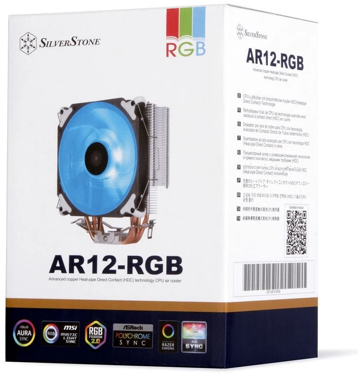 SilverStone Argon aušintuvas CPU, RGB – 120 mm
