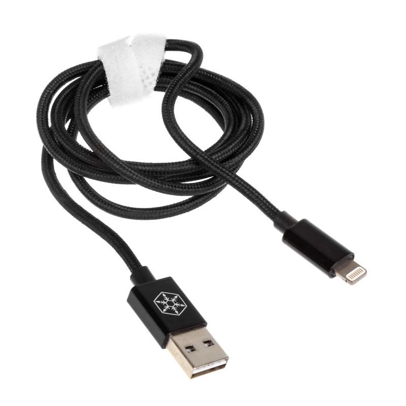 „SilverStone“ USB-A USB laidas – „Lightning 1 m Juodas“ (SST-CPU03J-1000)