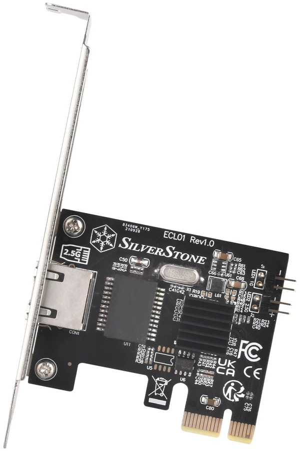 SilverStone ECL01 2.5G karta jungiama į tinklą PCIe