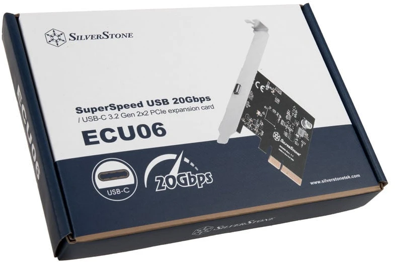 Kontroler SilverStone PCIe 3.0 x4 - USB-C 3.2 Gen 2x2 (SST-ECU06)