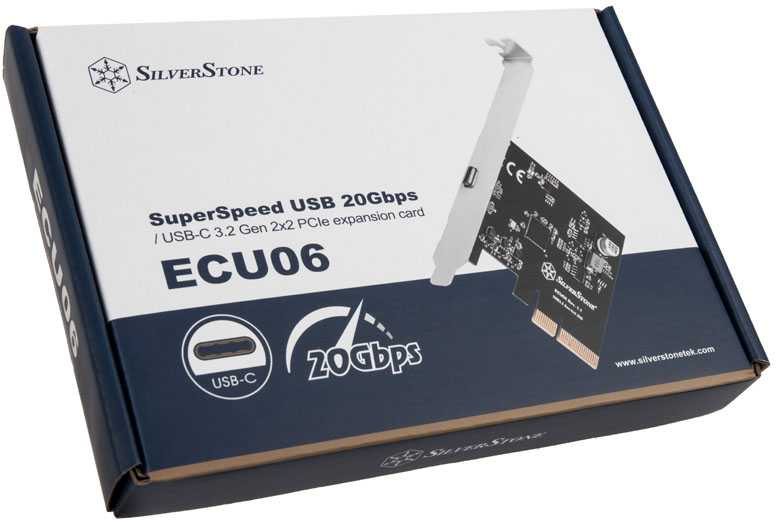 Kontroler SilverStone PCIe 3.0 x4 - USB-C 3.2 Gen 2x2 (SST-ECU06)