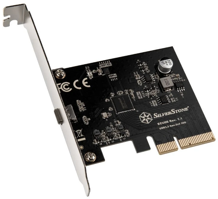 Kontroler SilverStone PCIe 3.0 x4 - USB-C 3.2 Gen 2x2 (SST-ECU06)