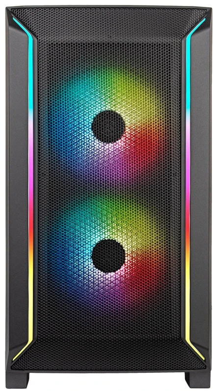 „SilverStone FARA 312 Micro–ATX“ korpusas, grūdintas stiklas – juoda