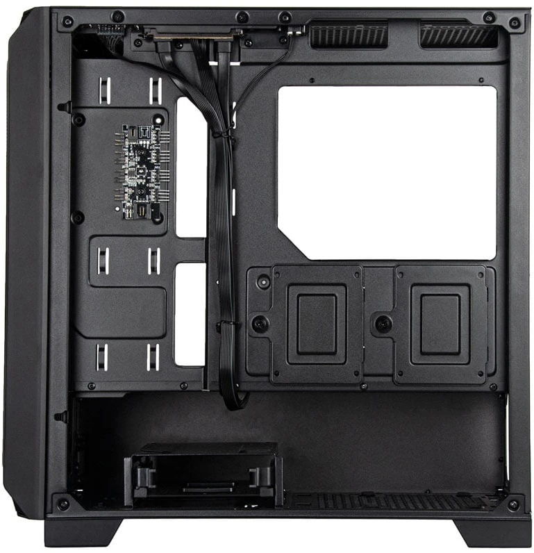 „SilverStone FARA 312 Micro–ATX“ korpusas, grūdintas stiklas – juoda