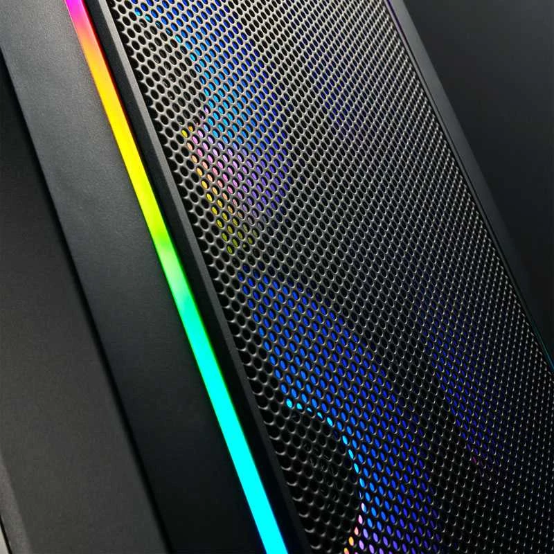 „SilverStone FARA 312 Micro–ATX“ korpusas, grūdintas stiklas – juoda