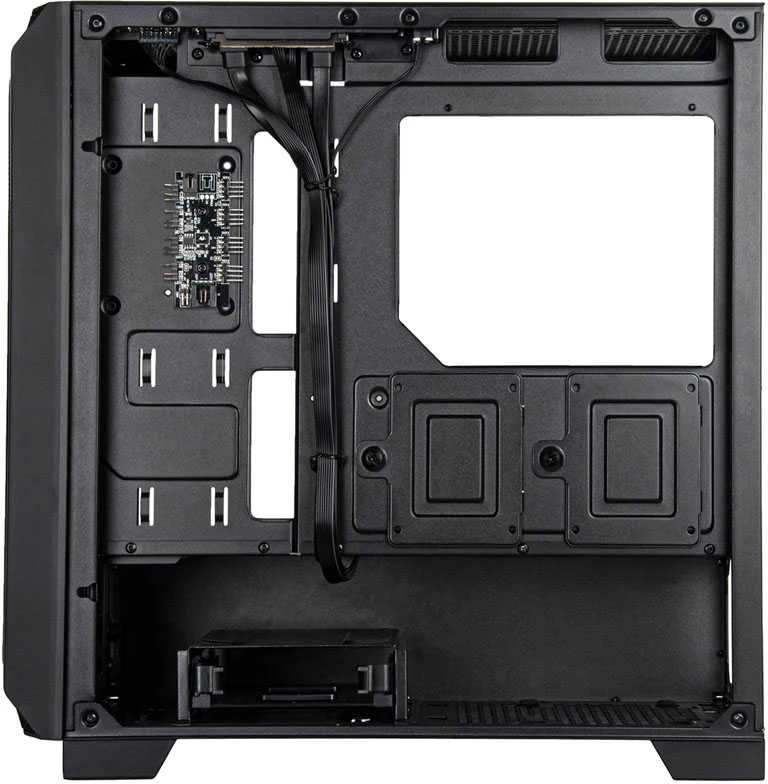 „SilverStone FARA 312 Micro–ATX“ korpusas, grūdintas stiklas – juoda
