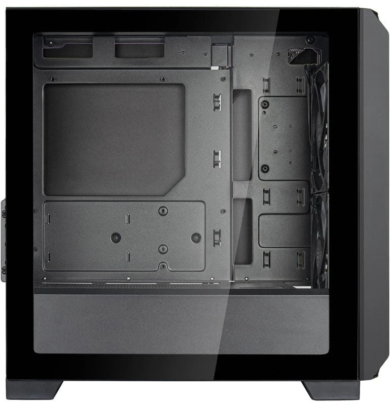„SilverStone FARA 312 Micro–ATX“ korpusas, grūdintas stiklas – juoda