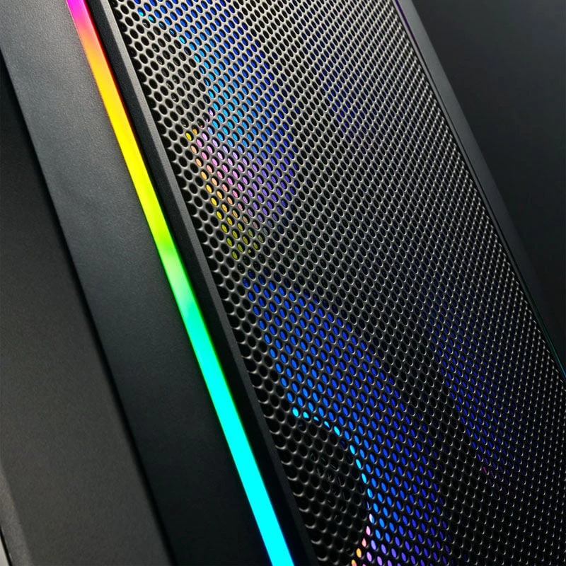 „SilverStone FARA 312 Micro–ATX“ korpusas, grūdintas stiklas – juoda