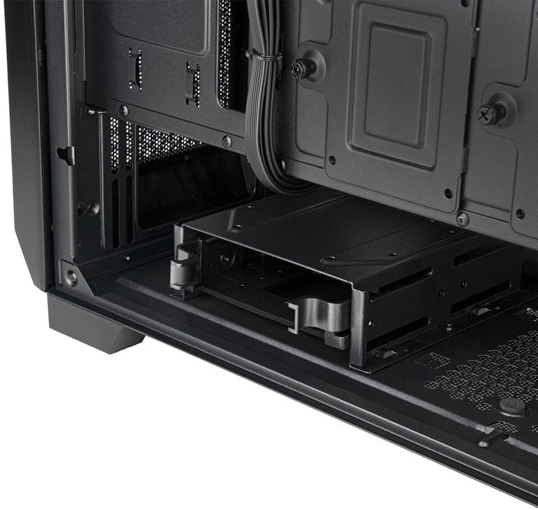 „SilverStone FARA 312 Micro–ATX“ korpusas, grūdintas stiklas – juoda