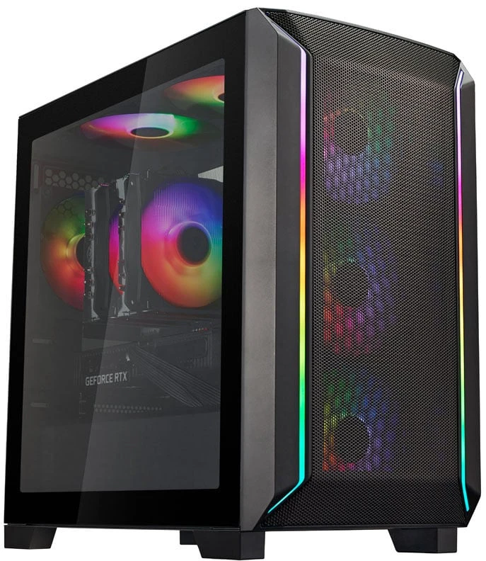 „SilverStone FARA 312 Micro–ATX“ korpusas, grūdintas stiklas – juoda