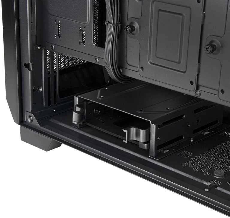 „SilverStone FARA 312 Micro–ATX“ korpusas, grūdintas stiklas – juoda
