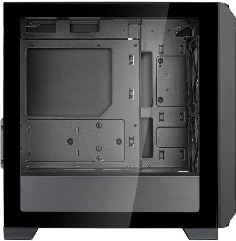 „SilverStone FARA 312 Micro–ATX“ korpusas, grūdintas stiklas – juoda