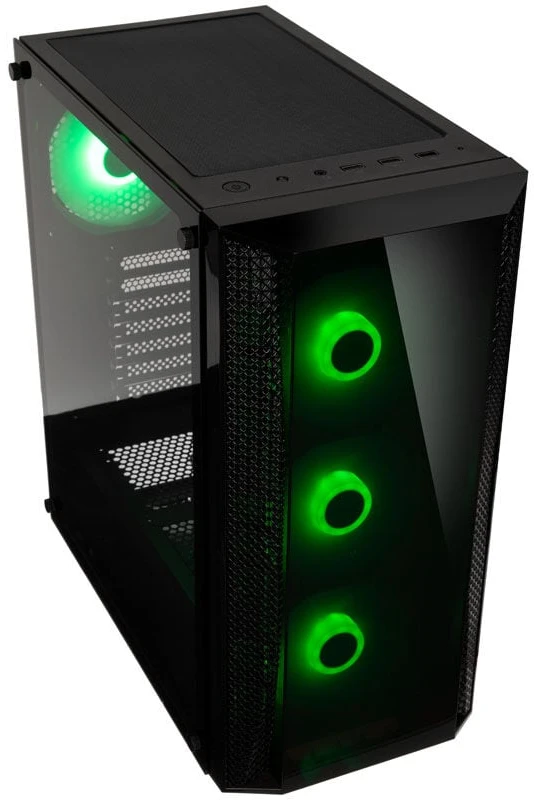 „SilverStone Fara B1 Pro Midi–Tower“, ARGB, grūdintas stiklas – juoda