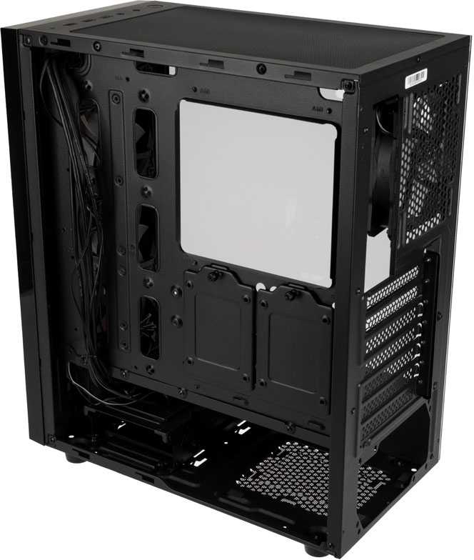„SilverStone Fara B1 Pro Midi–Tower“, ARGB, grūdintas stiklas – juoda