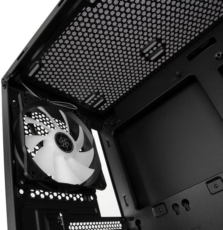 „SilverStone Fara B1 Pro Midi–Tower“, ARGB, grūdintas stiklas – juoda