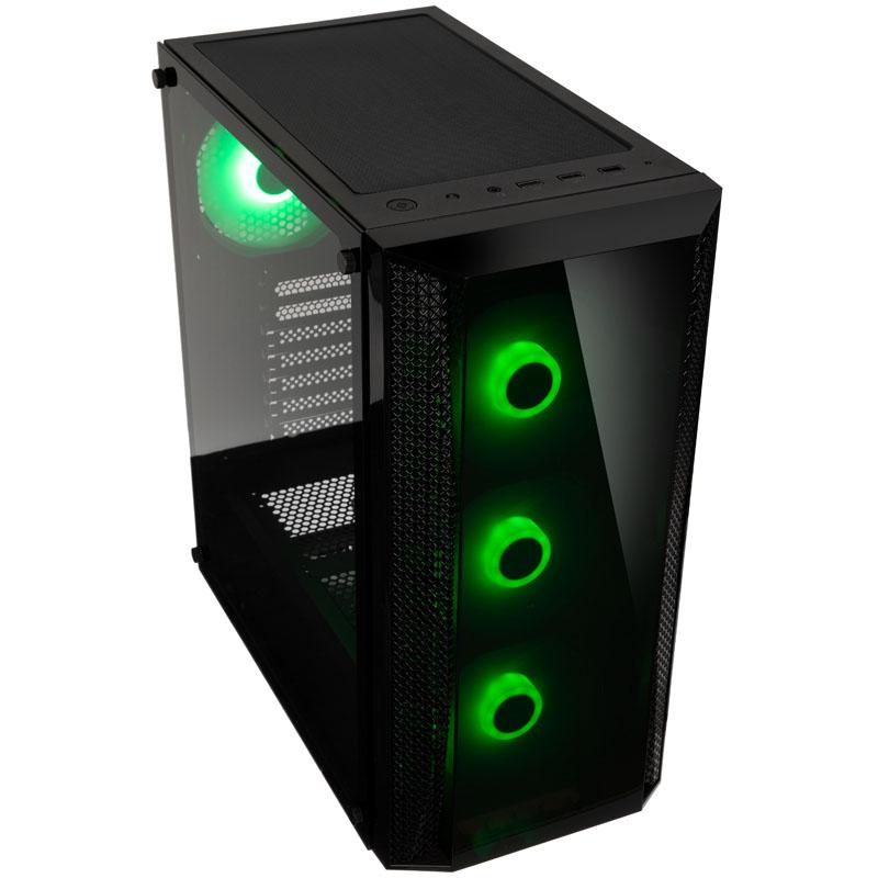 „SilverStone Fara B1 Pro Midi–Tower“, ARGB, grūdintas stiklas – juoda