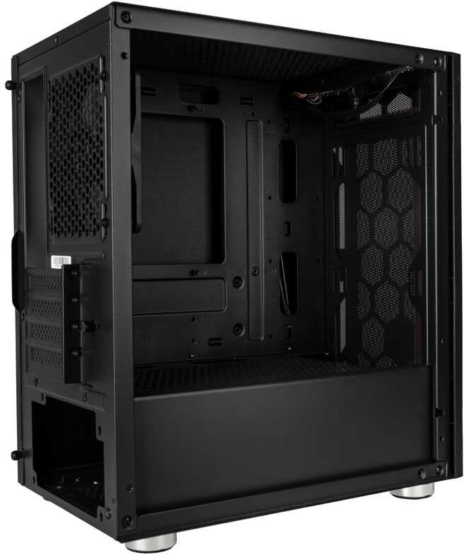 „SilverStone Fara H1M Micro–ATX“ korpusas – juoda