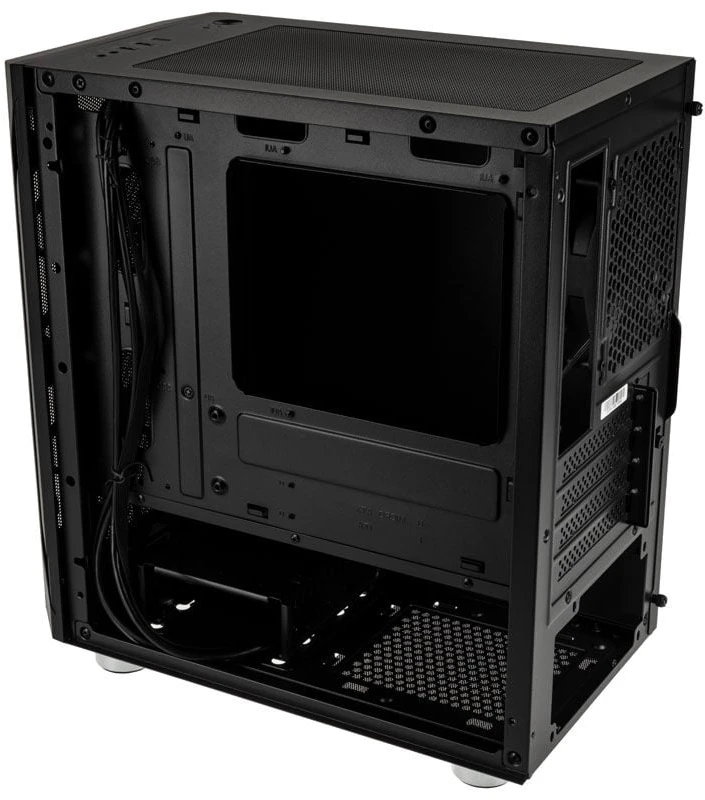 „SilverStone Fara H1M Micro–ATX“ korpusas – juoda
