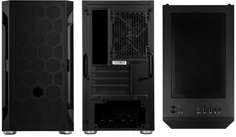 „SilverStone Fara H1M Micro–ATX“ korpusas – juoda