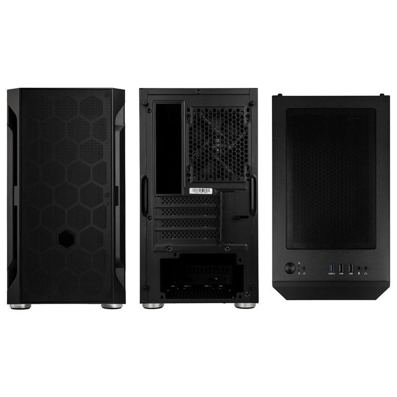 „SilverStone Fara H1M Micro–ATX“ korpusas – juoda