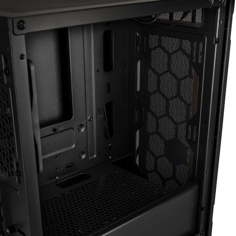 „SilverStone Fara H1M Micro–ATX“ korpusas – juoda