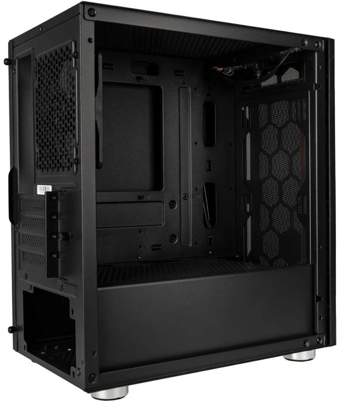 „SilverStone Fara H1M Micro–ATX“ korpusas – juoda
